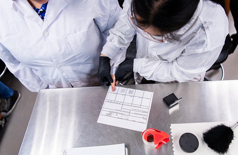 A visual guide to CJ350 Advanced Criminalistics UAB Reporter